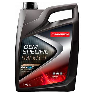 Масло моторное синтетическое 4л 5W-30 OEM SPECIFIC C1 Champion