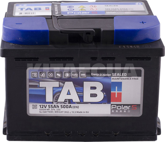 Акумулятор автомобільний 55Ач 500А "+" праворуч TAB (TAB POLAR S 55)