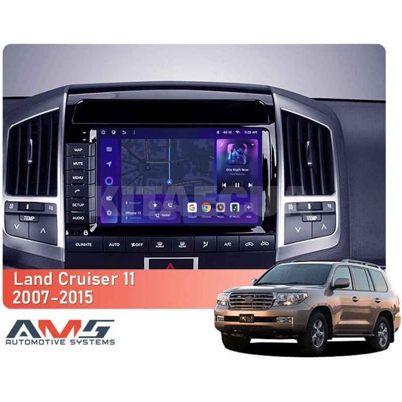 Штатна магнітола MOSS M3 4+32 ГБ 9" Toyota Land Cruiser 11 200 2007-2015 (F2 C) AMS (50710) - 6