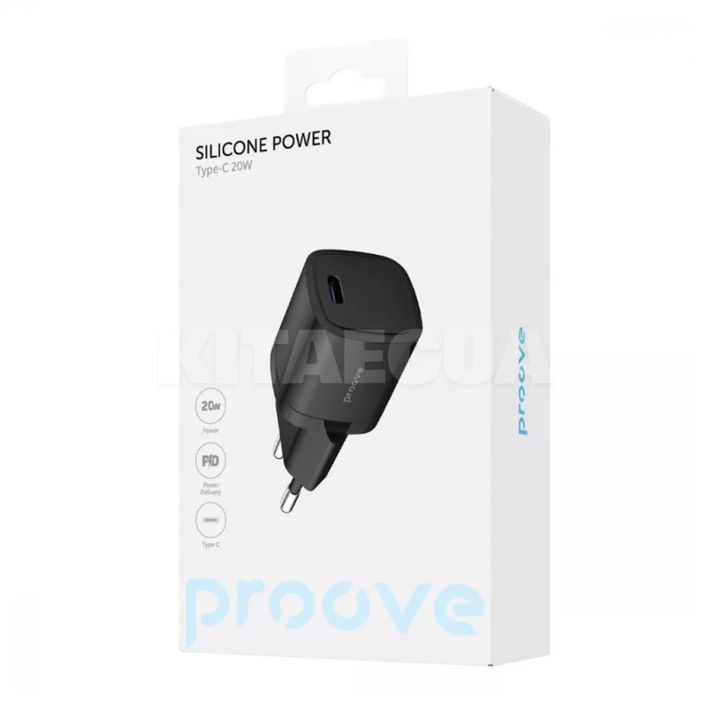 Зарядное устройство 20W Type-C Silicone Power белое PROOVE (501140003) - 2