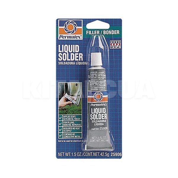 Клей-герметик 25906 42.5г сріблястий Permatex (8297)