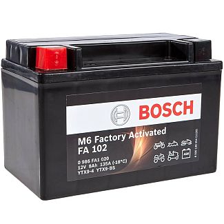 Мото акумулятор FA 102 8Ач 135А "+" зліва BOSCH