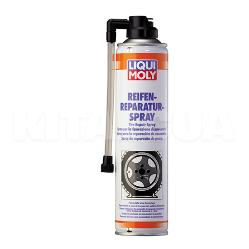 Герметик автомобильный для ремонта колес 340г Reifen Reparatur Spray каучковый бежевый LIQUI MOLY (3343)