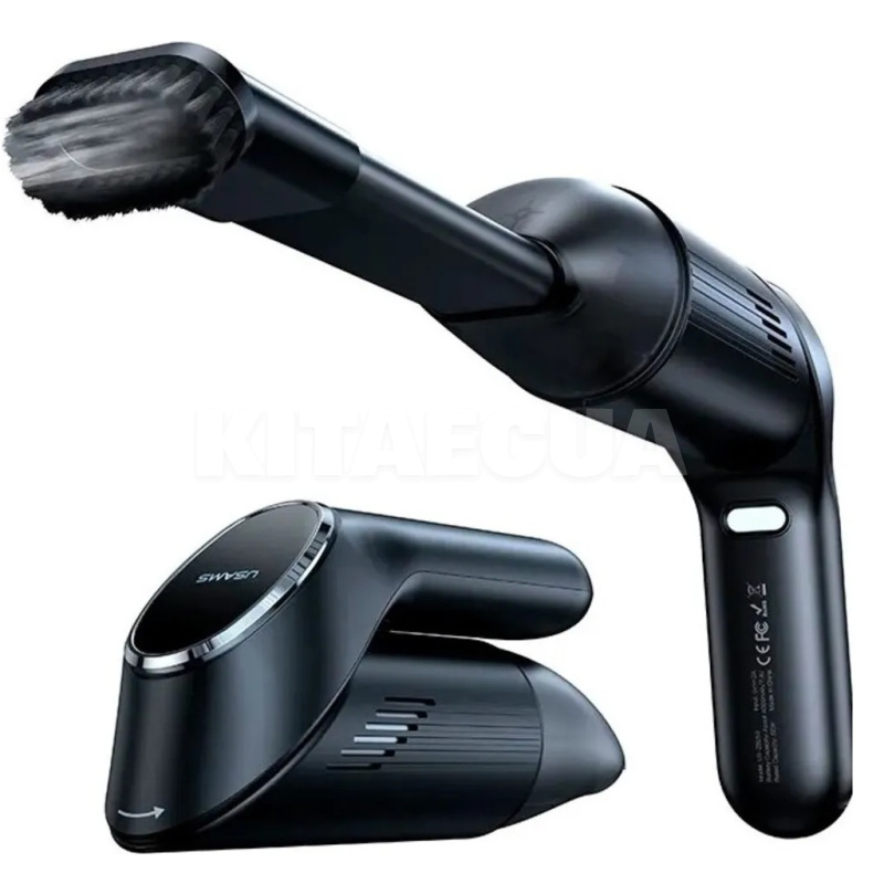 Автомобильный пылесос портативный 55 Вт Portable Handheld Folding Vacuum Cleaner черный USAMS (XCQZB25901) - 2