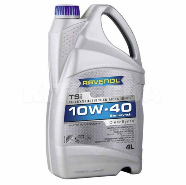 Масло моторне напівсинтетичне 4л 10W-40 TSI RAVENOL (1112110-004-01-999)