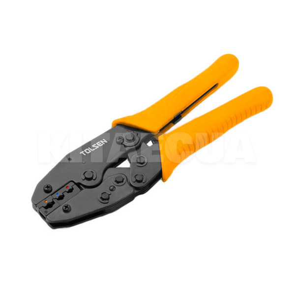 Клещи зажимные для клемм 0.5-6 кв.мм 220мм (22-10 AWG) TOLSEN (38056)