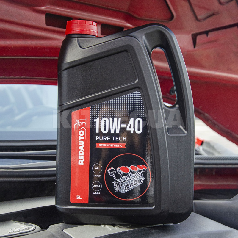 Масло моторне Pure Tech 5л 10W-40 напівсинтетичне REDAUTO (PT10W4SS-5) - 8