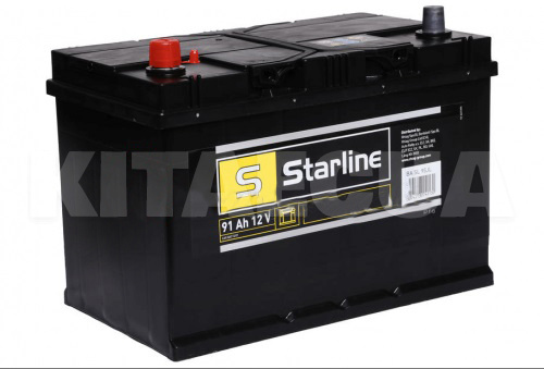 Аккумулятор автомобильный 91Ач 740А "+" слева STARLINE (S BA SL 95JL)