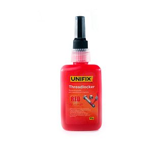 Фиксатор резьбы 50г для неразборных соединений красный UNIFIX