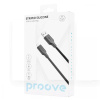 Кабель USB Lightning 3A 1м Striped Silicone чорний PROOVE (577250001)