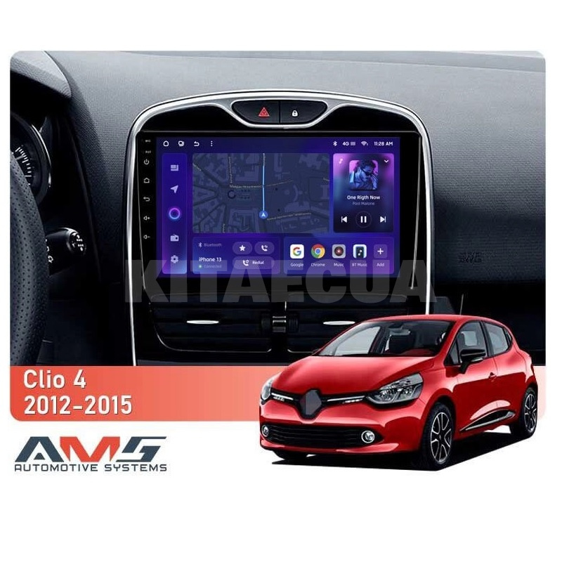 Штатная магнитола MOSS M3 4+32 ГБ 10" Renault Clio 4 KH98 2012-2015 (L1) AMS (50869) - 2
