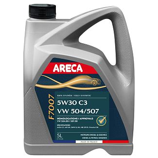Масло моторное синтетическое 5л 5W-30 F7007 ARECA