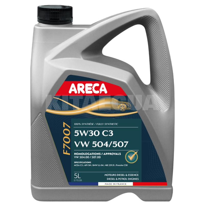 Масло моторное синтетическое 5л 5W-30 F7007 ARECA (050842)