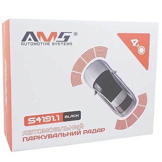 Парктроник S4191.1 черный на 4 датчика 18 мм AMS