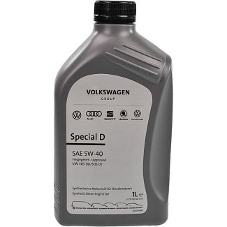 Масло моторное синтетическое 1л 5W-40 Special D VAG