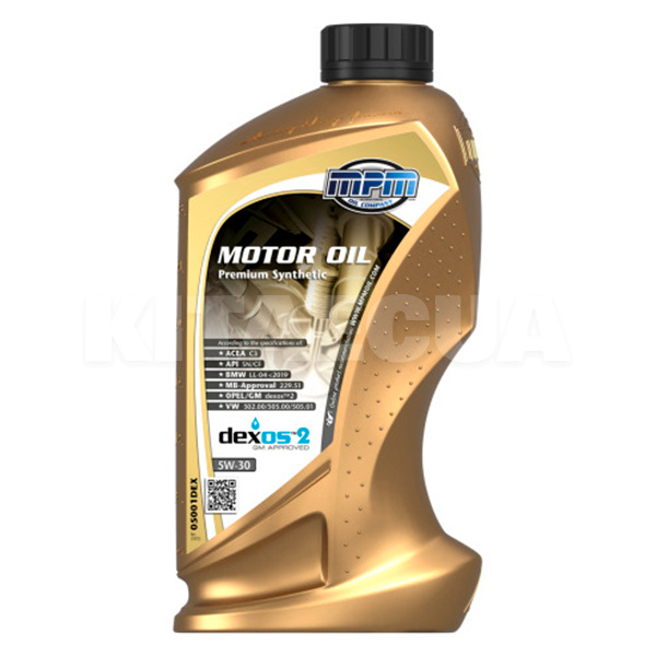 Масло моторное синтетическое 1л 5W-30 MPM (MPM_05001DEX)