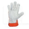 Перчатки рабочие комбинированые оранжевые XL D-POWER DOLONI (4573)