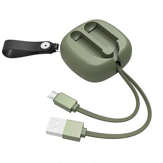 Кабель USB microUSB 2А HV-H640 1м зелений HAVIT