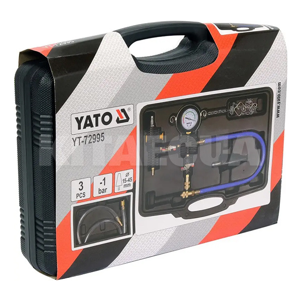 Набір для вакуумного наповнення системи охолодження автомобіля 3 предмети YATO (YT-72995) - 3