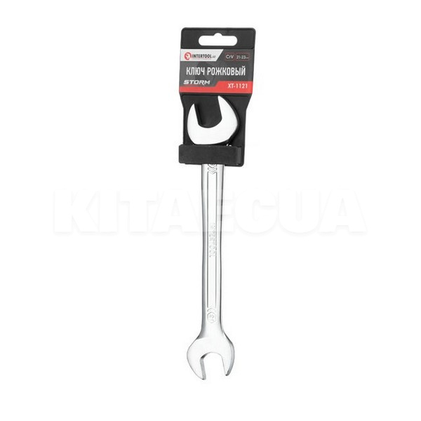 Ключ ріжковий 21 х 23 мм Cr-V DIN3110 STORM Intertool (XT-1121) - 2
