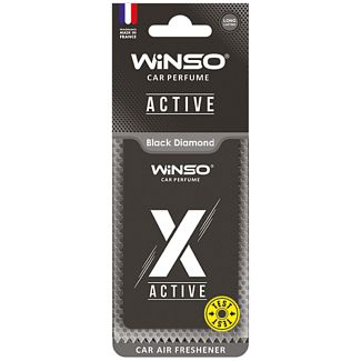 Ароматизатор X Active Black Ice "черный лед" сухой листик Winso