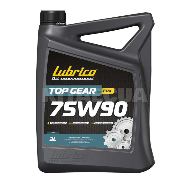 Масло трансмісійне 3л 75W-90 TOP GEAR EPX LUBRICO (L-5008-10100030)