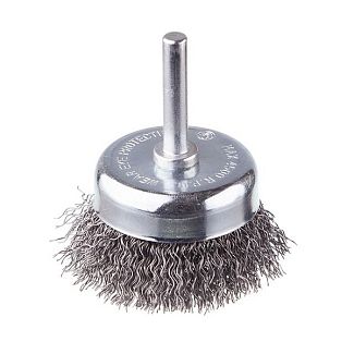 Щітка чашкова 50 мм для дриля 1/4" (кручений дріт) Intertool