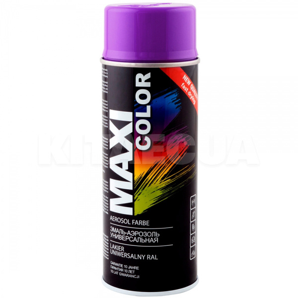 Краска-эмаль сине-фиолетовая 400мл универсальная декоративная MAXI COLOR (MX4005)