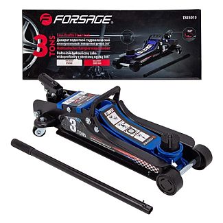 Домкрат гидравлический подкатной до 3т (85мм-380мм) ручка 360 Forsage