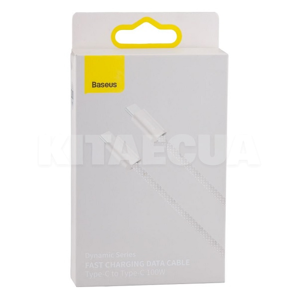 Кабель Type-C - Type-C 100W Dynamic 2м білий BASEUS (CALD000302) - 2
