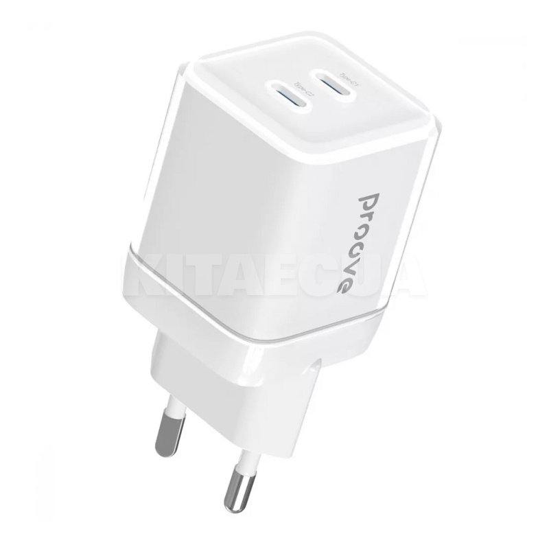 Зарядное устройство 67W 2Type-C Pure GaN Max белое PROOVE (600700003)