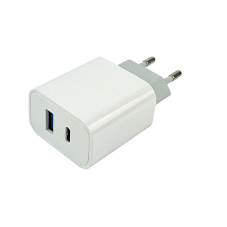 Зарядное устройство MI-33 Travel Charger USB-A + Type-C 30W белый Mibrand