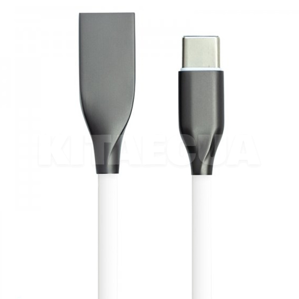 Кабель USB - Type-C 2.4А 2.4А 1м белый PowerPlant (CA910717)