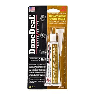 Герметик автомобільний формувач прокладок 42.5г Copper silicone gasket maker Мідний DONEDEAL