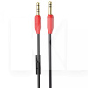 Кабель mini Jack 3.5 мм - mini Jack 3.5 mm UPA12 1м чорний із мікрофоном HOCO (237400001)