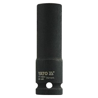 Головка торцевая ударная 6-гранная удлиненная 14 мм 1/2" 78 мм YATO