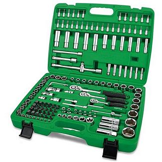 Набор инструментов комбинированный 1/4"-3/8"-1/2" 151 предмет TOPTUL