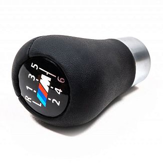 Ручка КПП чорна шкірозамінник для BMW 5 E60 2003-2010р 6 ступ ABM