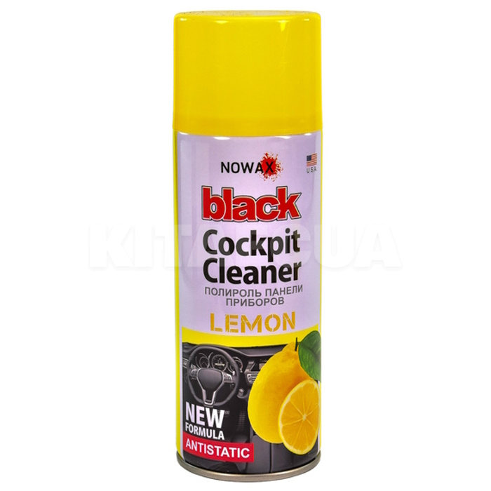 Полироль для пластика "лимон" 450мл Cockpit Cleaner Lemon NOWAX (NX00452)