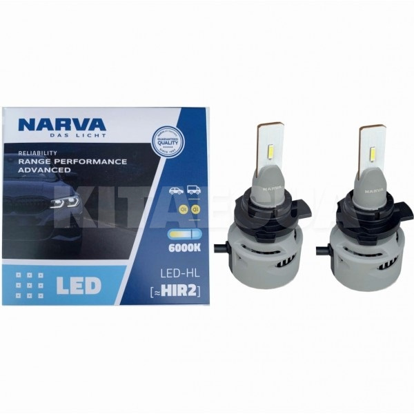 LED лампа для авто HIR2 19W 6000K Range Power Advanced +100% NARVA (181868100)