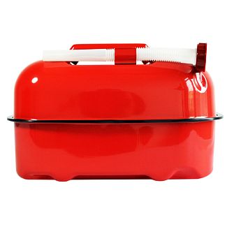 Канистра горизонтальная 20л красная металлическая с антикоррозийной обработкой MAXION