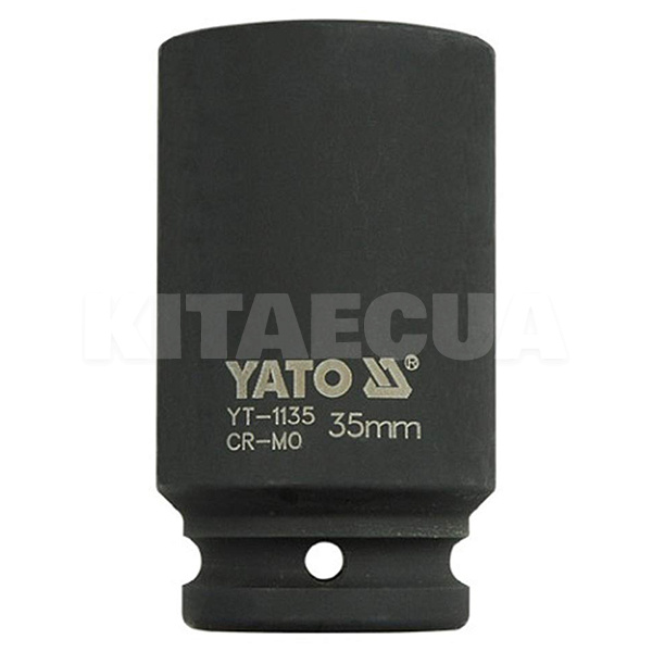 Головка торцева ударна 6-гранна подовжена 35 мм 3/4" 90 мм YATO (YT-1135)