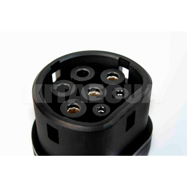 Переходник 7.4 кВт 32А 1-фаза Type 1 (станция) - Type 2 (европейское авто) Duosida (20530) - 5