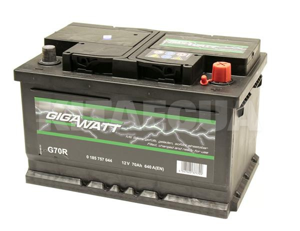 Акумулятор автомобільний 70Ач 640А "+" праворуч GIGAWATT (GW 0185757044) - 2