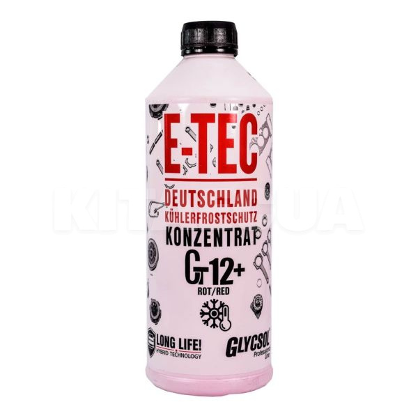Антифриз-концентрат красный 1.5л g12+ -43 °c glycsol E-TEC (9588)