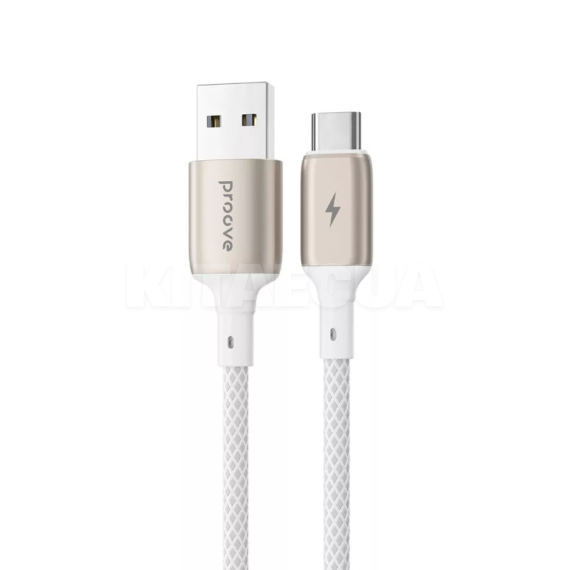 Кабель USB Type-C 2.4A 1м Dense Metal белый PROOVE (504980003)