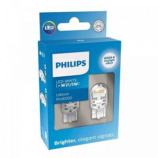 LED лампа для авто Ultinon Pro6000 W3x16q 2.5/0.5W 6000К (комплект) PHILIPS