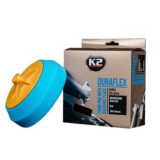Круг для полировки 150Х50мм с липучкой Duraflex голубая K2