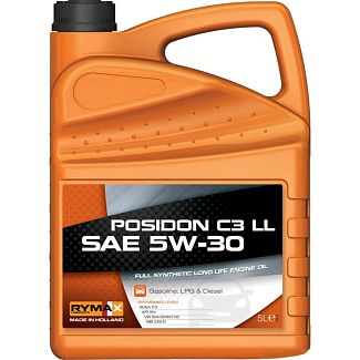 Масло моторное синтетическое 5л 5W-30 Posidon C3 LL RYMAX