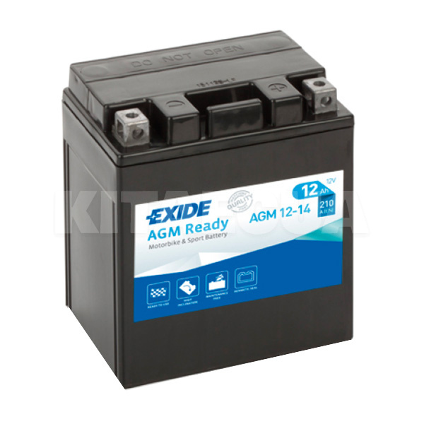 Мото акумулятор 12Ач 210А "+" праворуч EXIDE (AGM12-14)